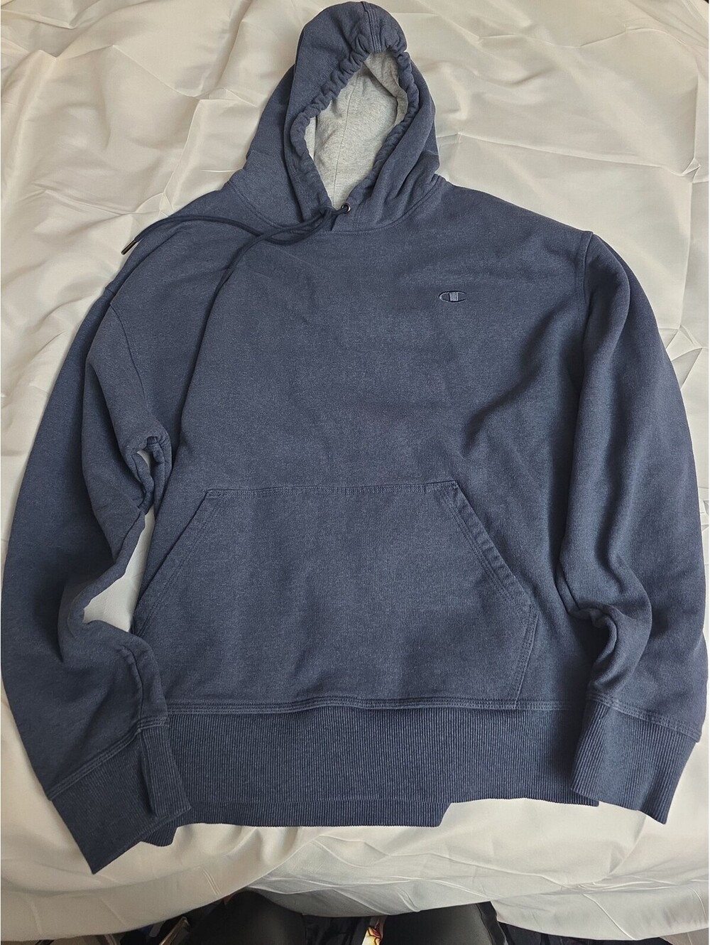 Champion Authentic Athleticwear Blue Hooded Sweatshirt Size ML